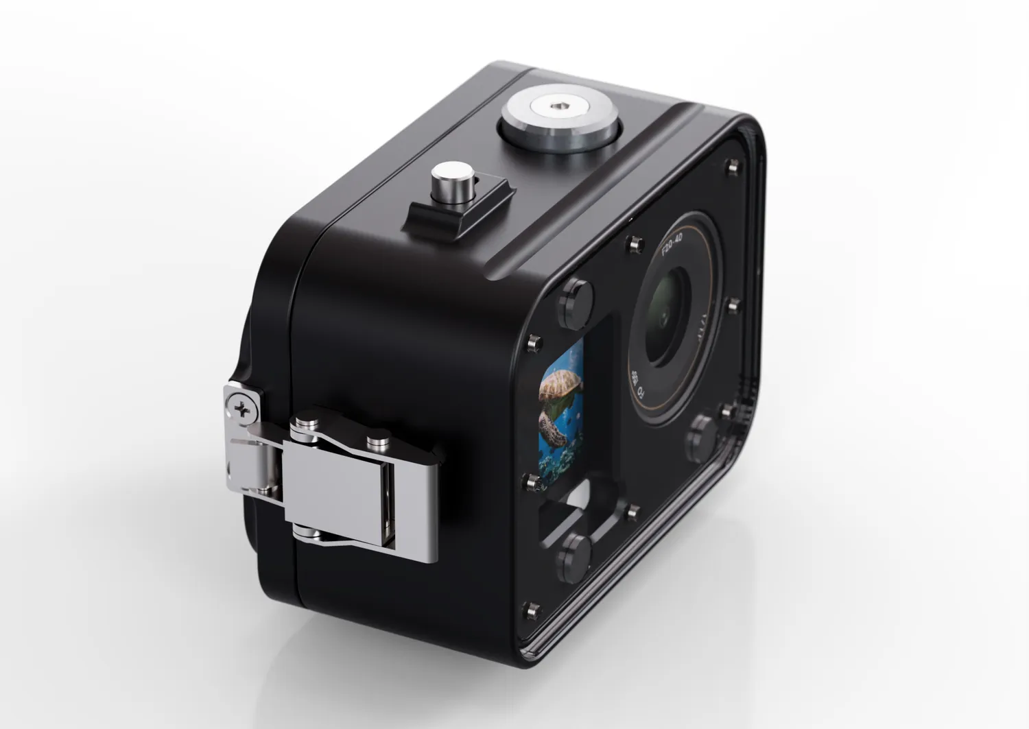 T-Housing per DJI Osmo Action 6 Custodia Subacquea Alluminio 250m