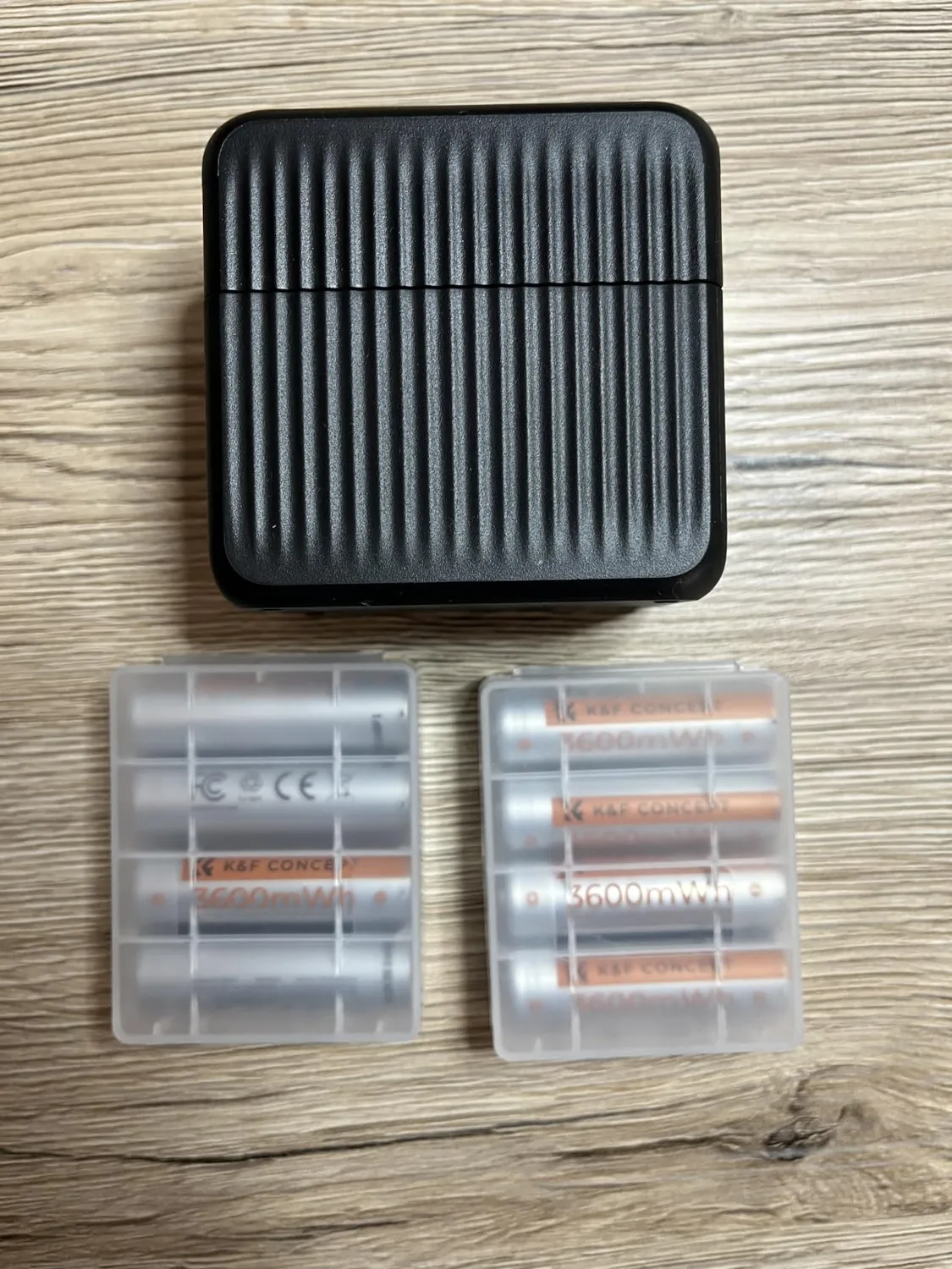 K&F Concept Batterie AA Ricaricabili Litio 1,5V 8 Pezzi 3600mWh