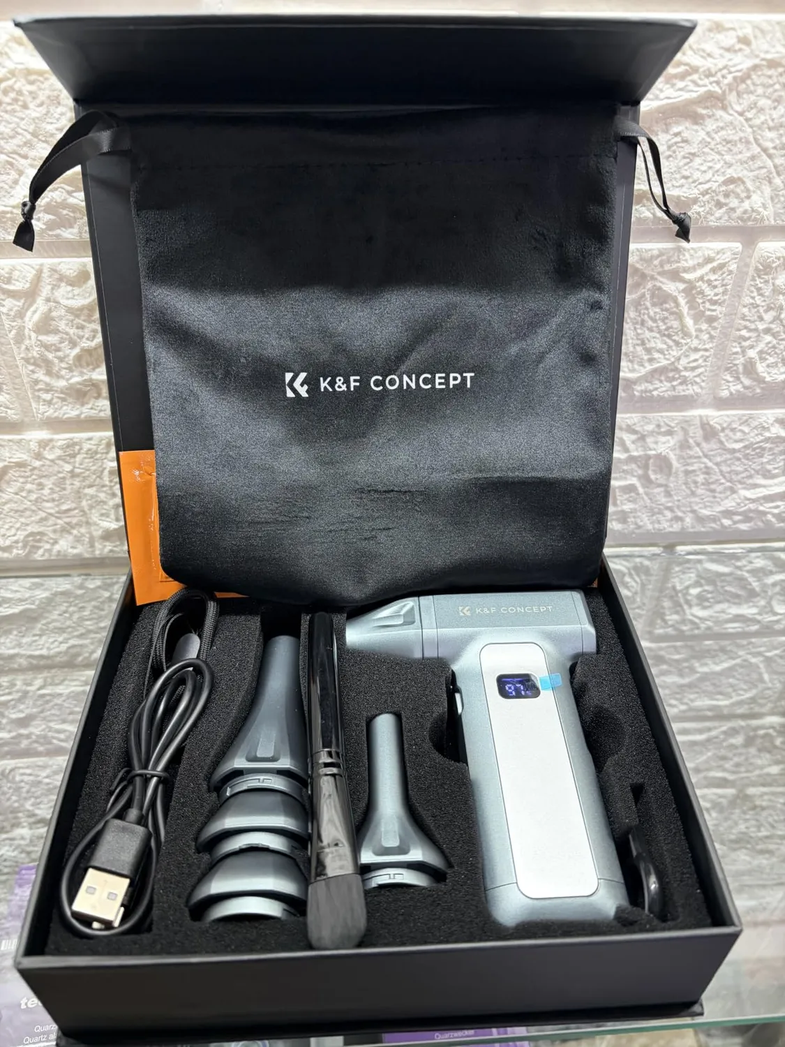 K&F Concept Soffiatore Aria Compressa Elettrico 130K LED