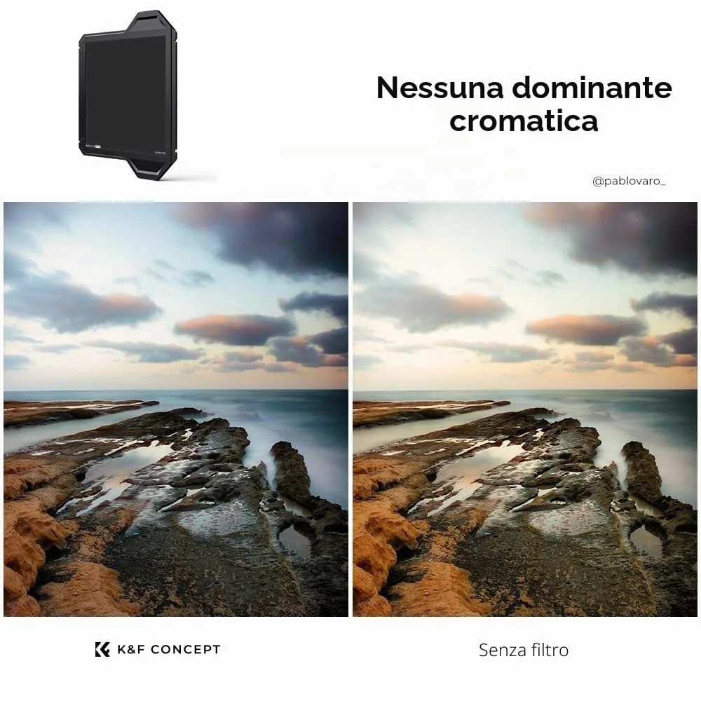 K&F Concept Nano Xcel PRO filtro quadrato ND64 100x100 6 stop