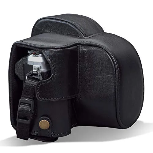 MegaGear Ever Ready Custodia Fotocamera E-M10 Mark IV Nero pelle