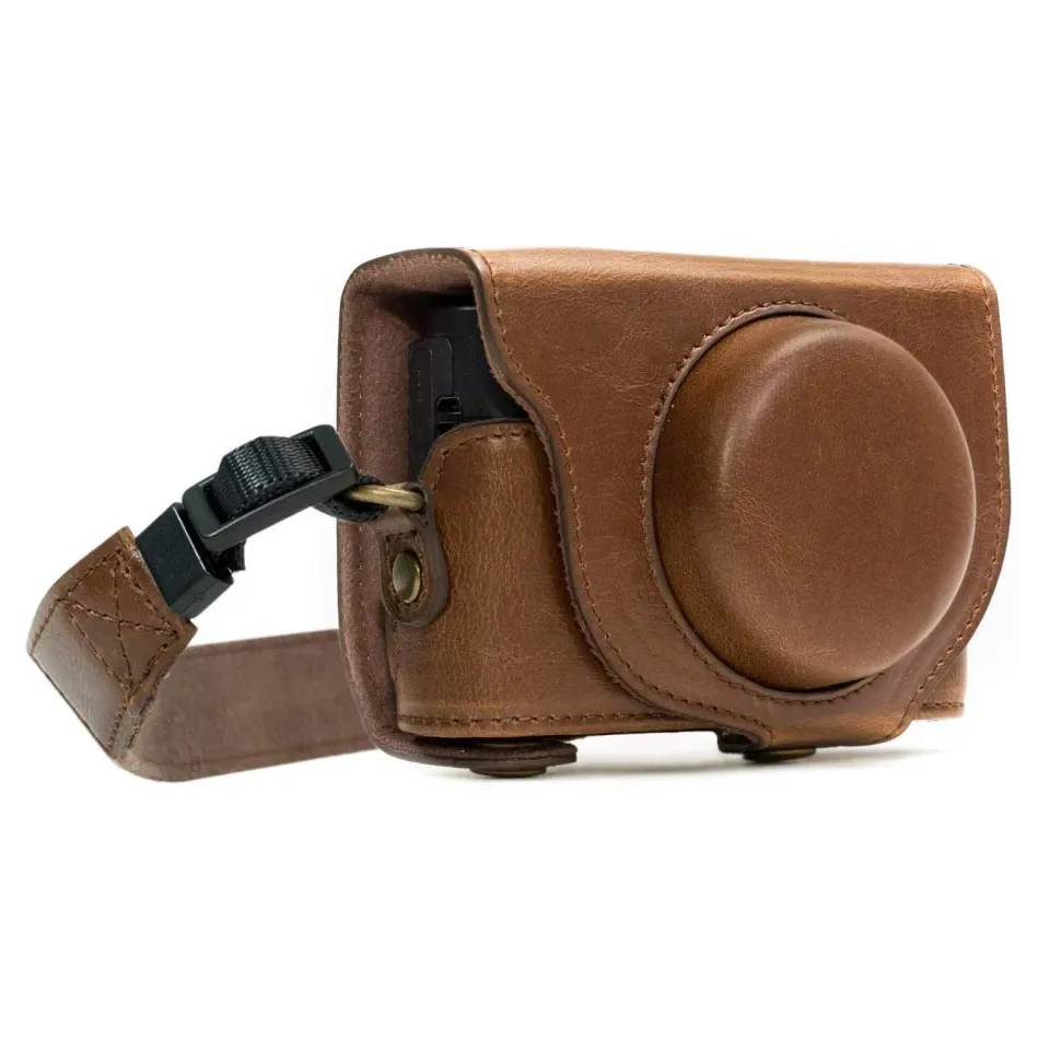 MegaGear Ever Ready custodia pelle Sony RX100 IV marrone scuro