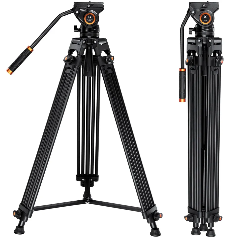 K&F Concept treppiede video 184cm 8kg testa fluida