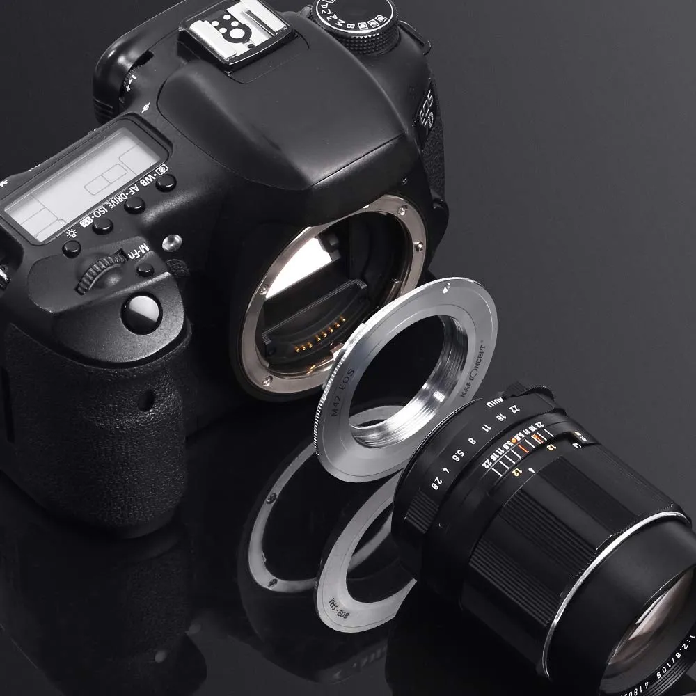 K&F Concept adattatore M42-EOS per Canon EF manuale