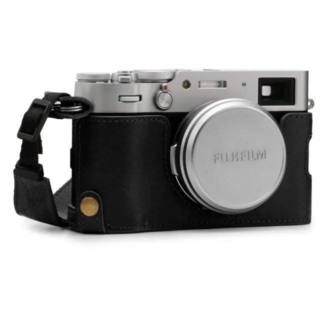MegaGear custodia vera pelle Fujifilm X100V nero