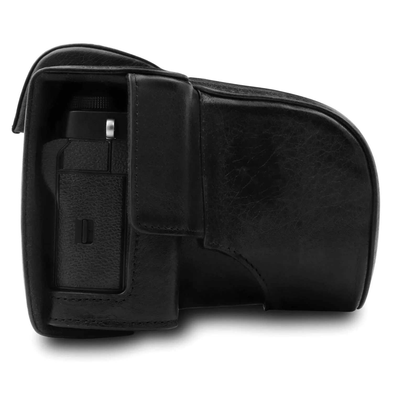 MegaGear MG1550 Custodia Pelle Fujifilm X-T3 Nera Antiurto