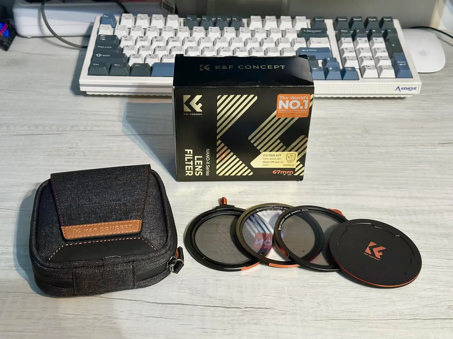 K&F Concept Nano-Xcel CPL ND2-32 Black-Mist 67mm kit filtri magnetici