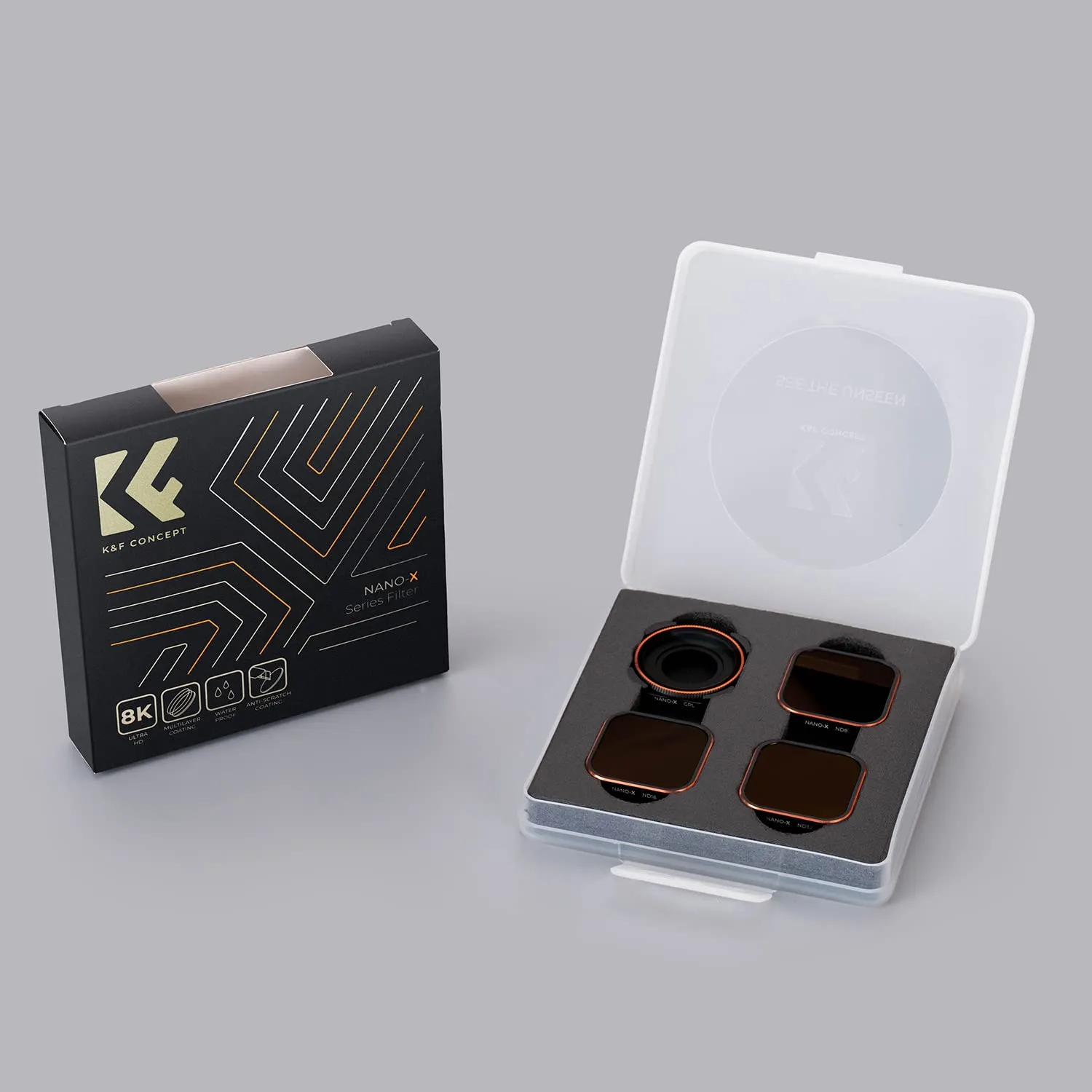 K&F Concept Standard Day-Kit filtri GoPro 4 pezzi CPL ND