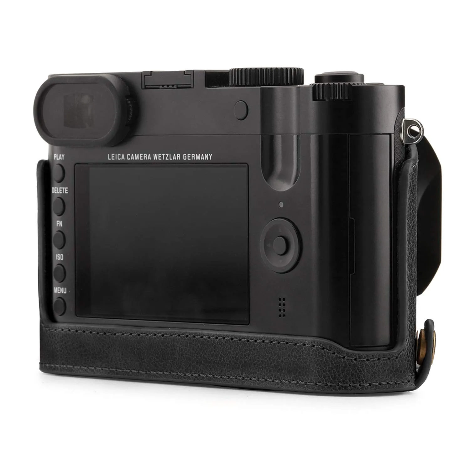 MegaGear Leica Q-P Q Typ 116 custodia pelle nera