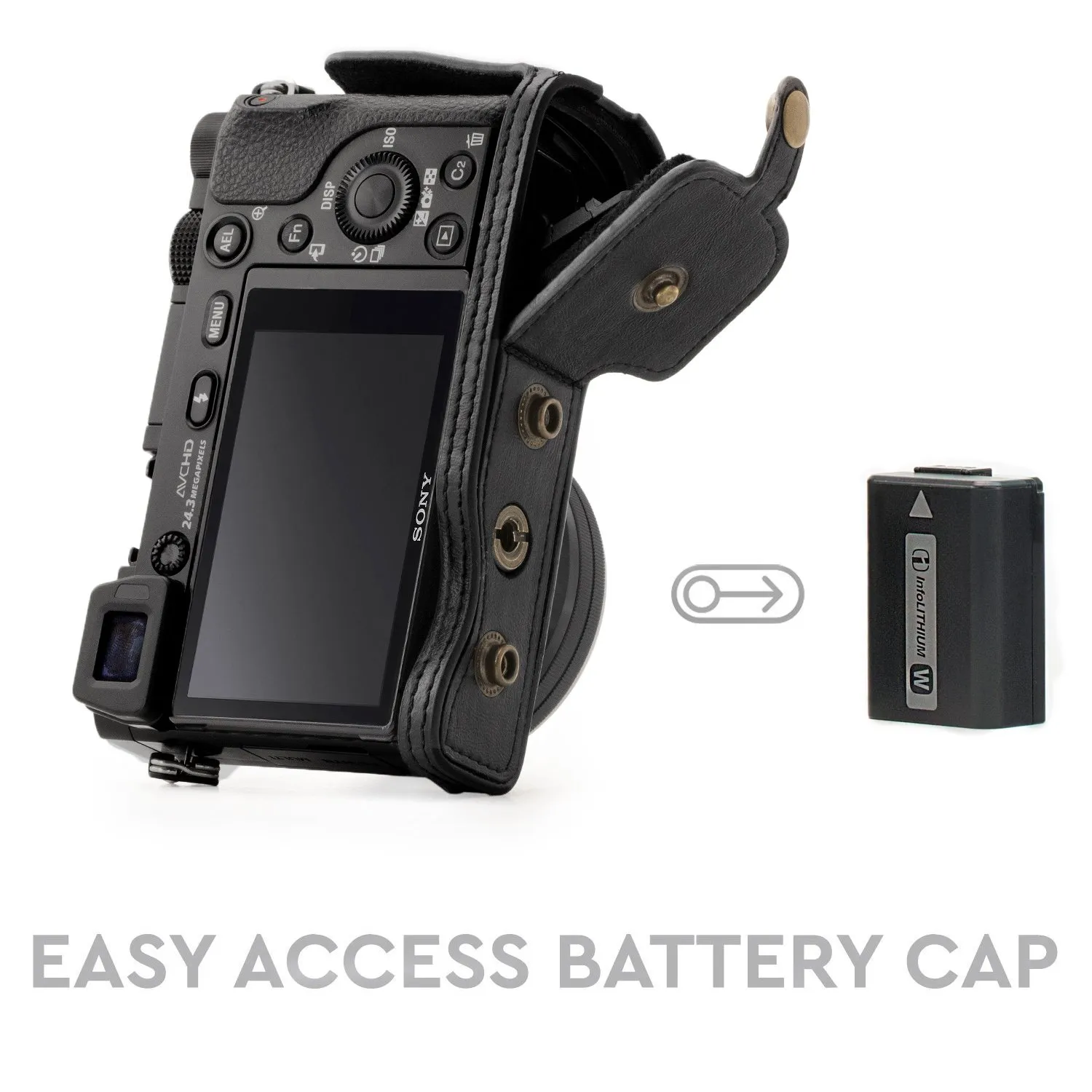 MegaGear Ever Ready Custodia Fotocamera Nera Sony A6000 A6300