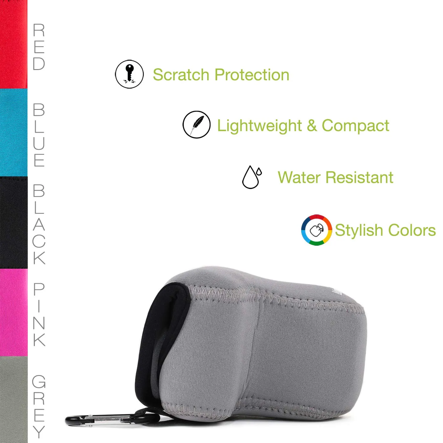 MegaGear MG1005 Custodia Neoprene Fujifilm X-A Grigia