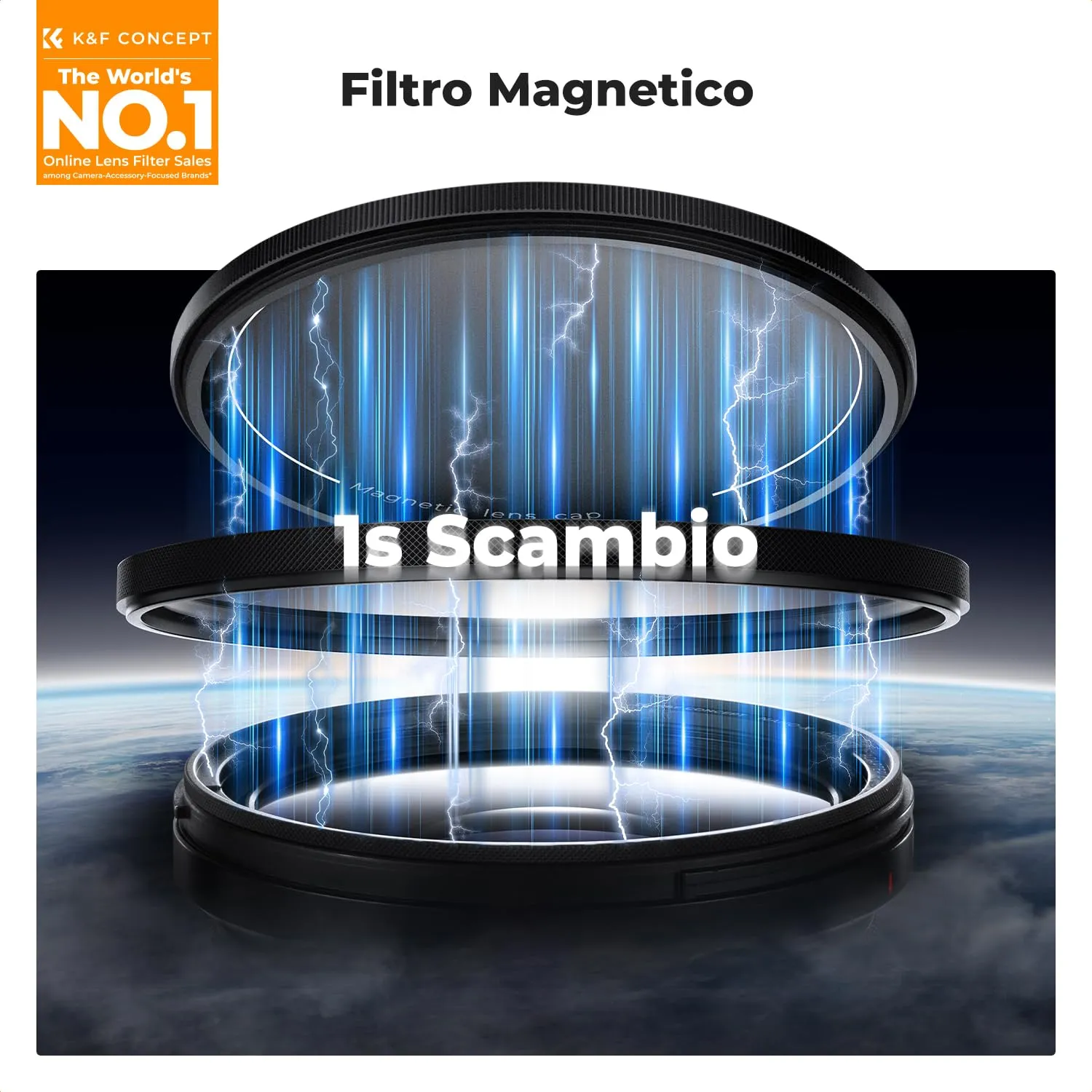 K&F Concept Nano-Xcel 82mm filtro polarizzatore magnetico