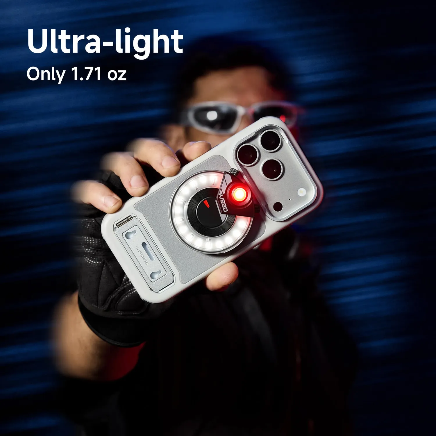 VSGO Black Snipe luce selfie magnetica LED 3000-6000K singola