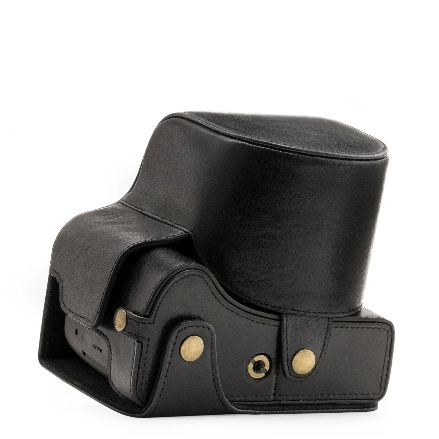 MegaGear Ever Ready MG549 custodia pelle nera Leica V-Lux Typ 114