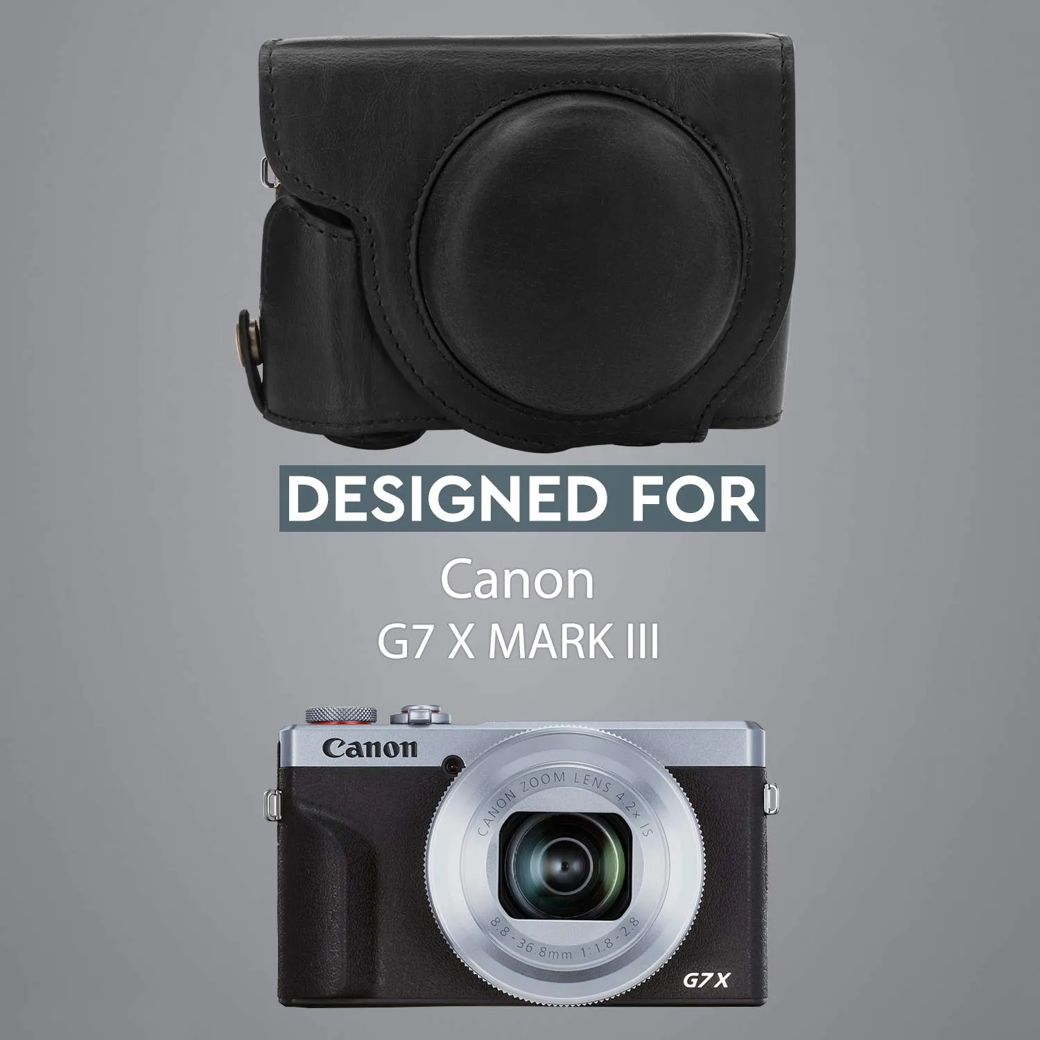 MegaGear Canon G7X Mark III custodia fotocamera nera