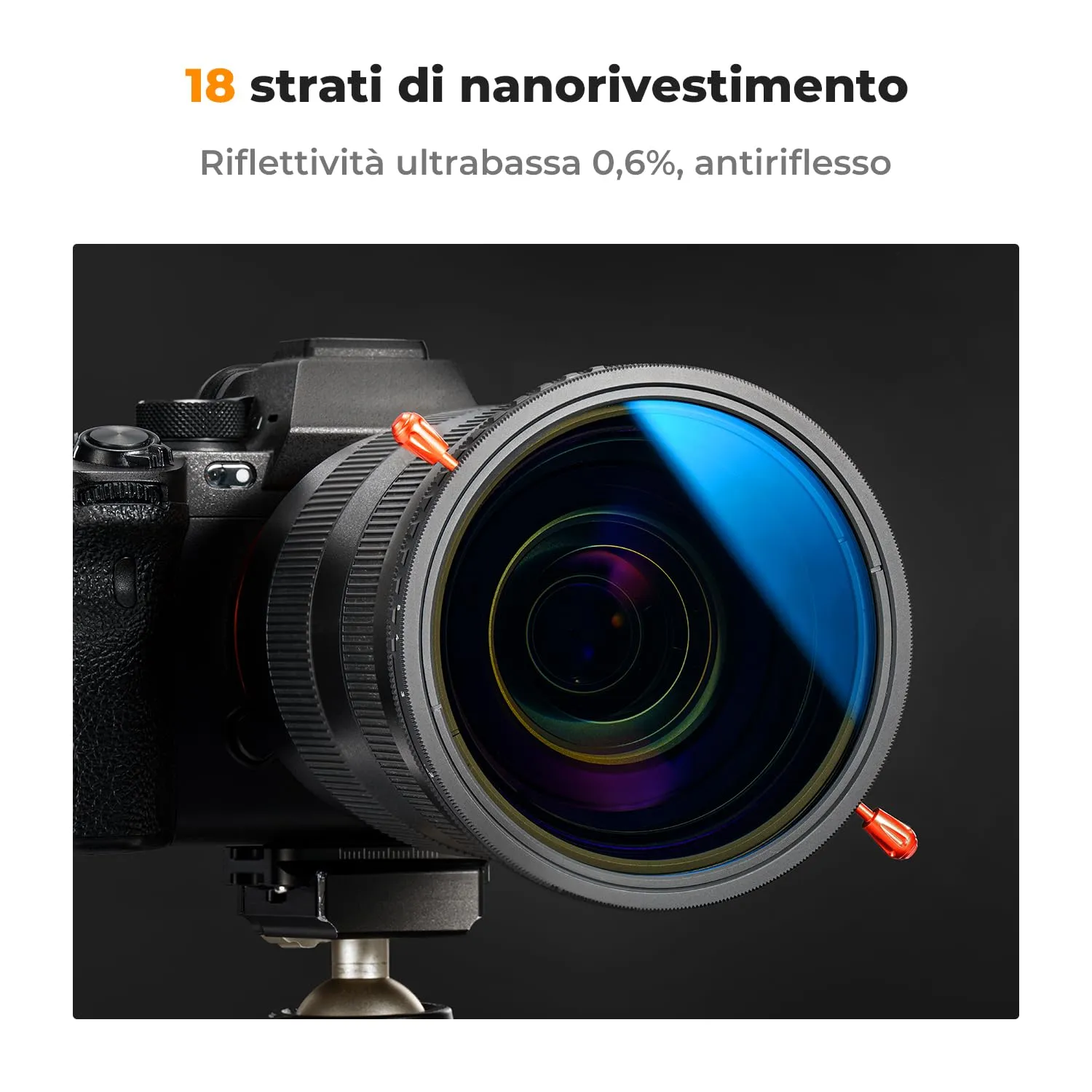 K&F Concept Nano-Klear ND2-32 CPL filtro 67mm variabile