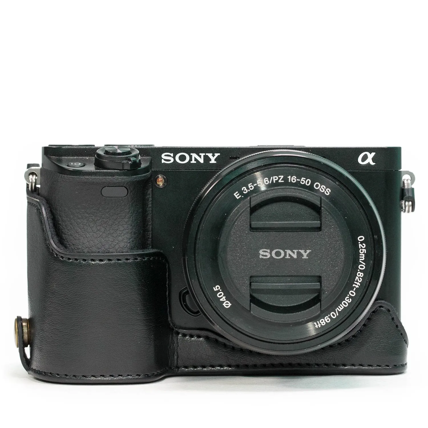 MegaGear Ever Ready Sony A5100 mezza custodia pelle nero