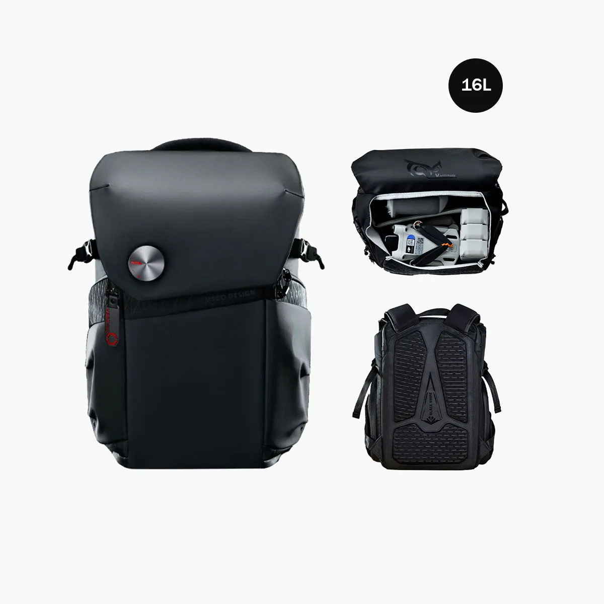 VSGO Black Snipe Pro zaino fotografico 25L techwear