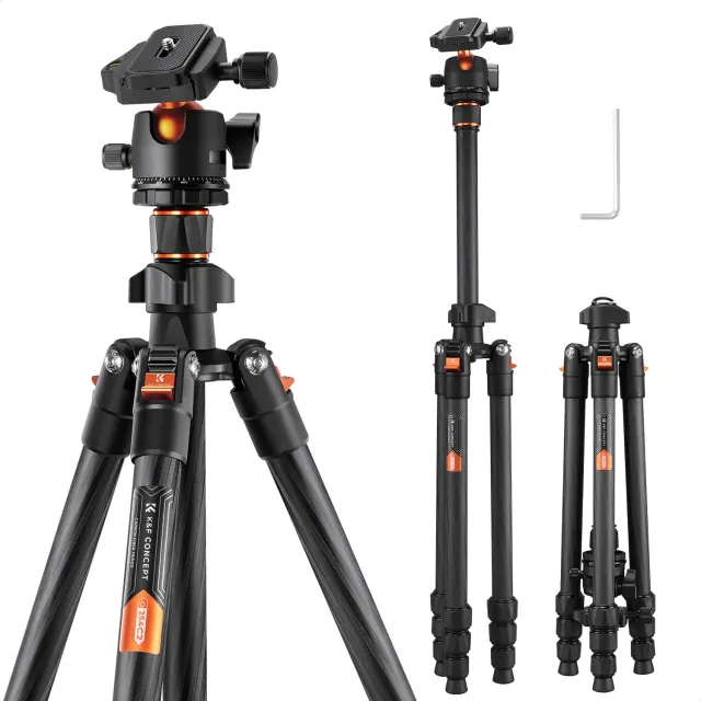 K&F Concept K254C2+BH-36L Treppiede Carbonio 162cm