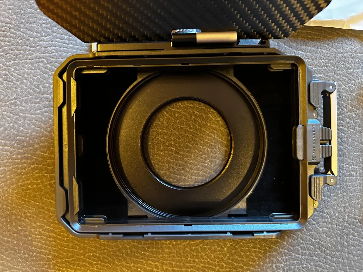 K&F Concept Mini Matte Box carbonio con bandiera superiore