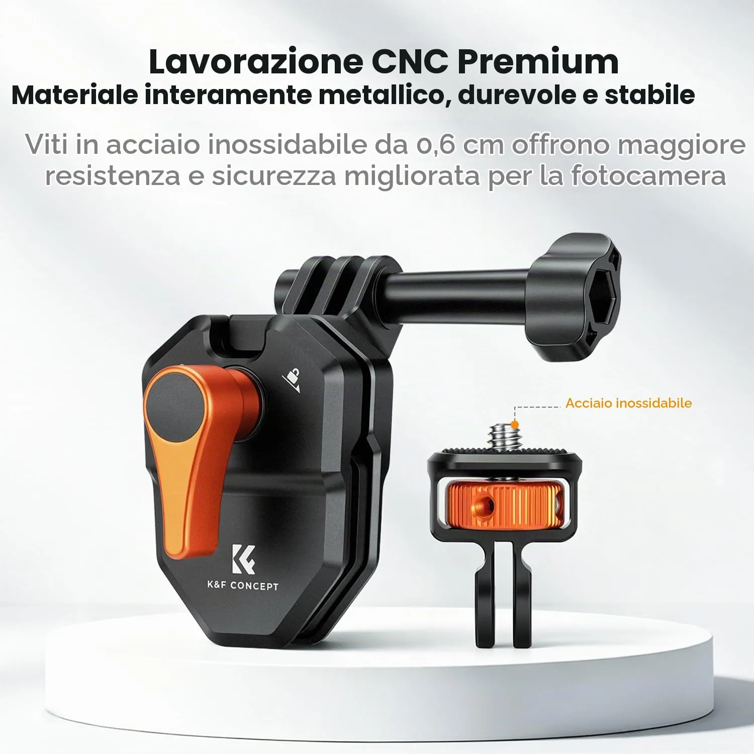 K&F Concept supporto moto action cam parabrezza alluminio