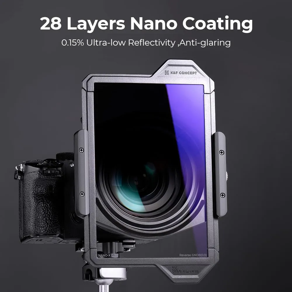 K&F Concept Nano Xcel PRO filtro GND8 reverse 100x150mm vetro