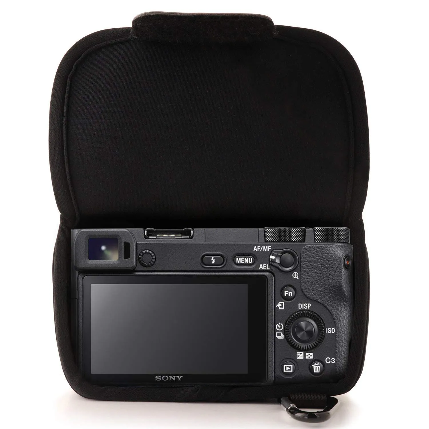 MegaGear MG063 custodia neoprene Sony A6000 nero 16-50mm