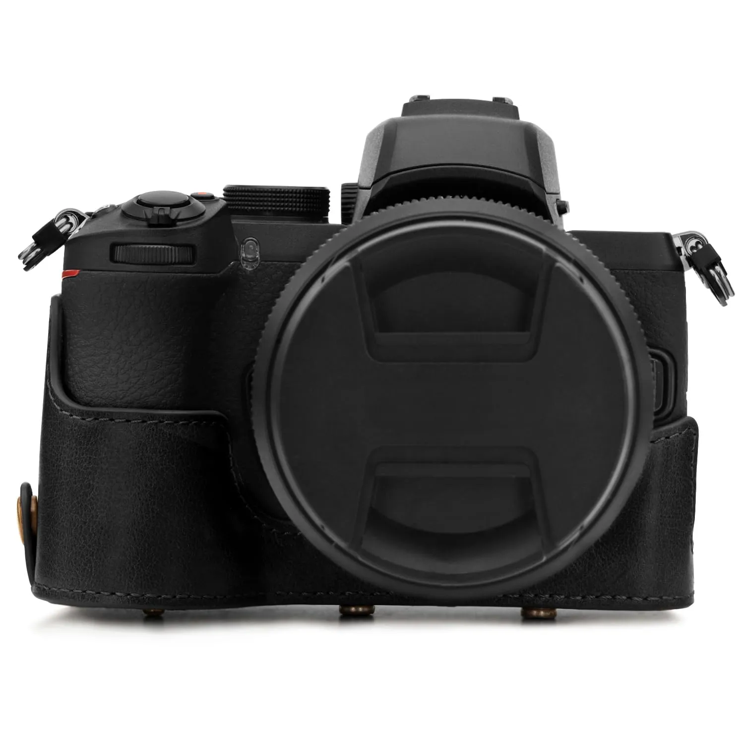 MegaGear Ever Ready custodia vera pelle per Nikon Z50 50-250mm