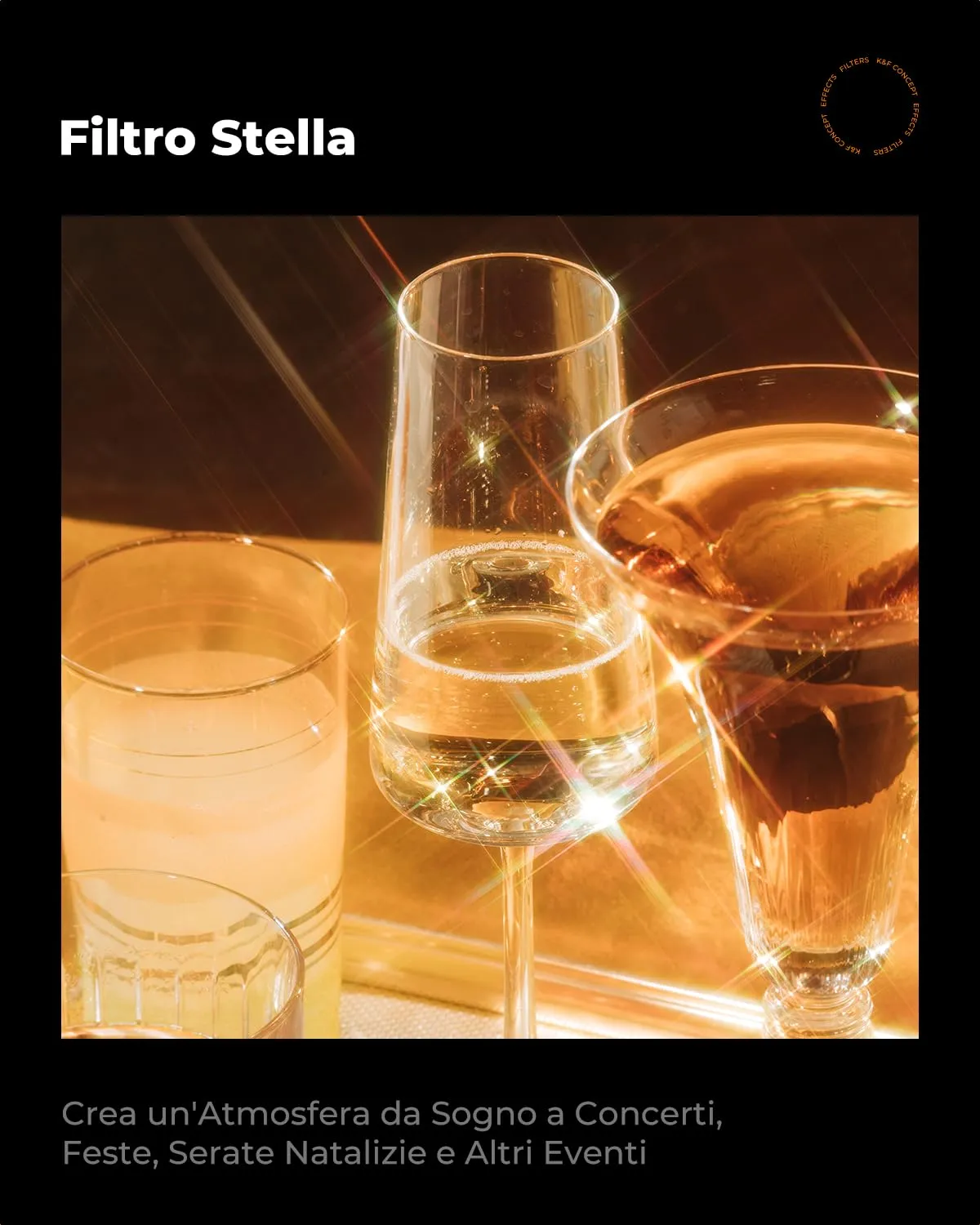 K&F Concept Nano-Klear filtro stella 82mm 4-8 punti