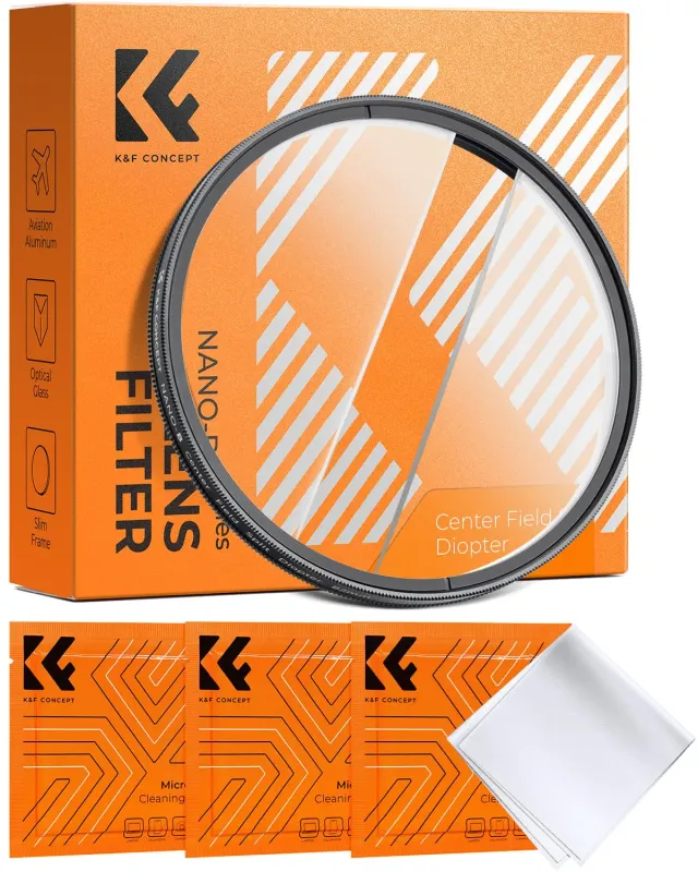 K&F Concept Split Diopter filtro 82mm effetto centrale