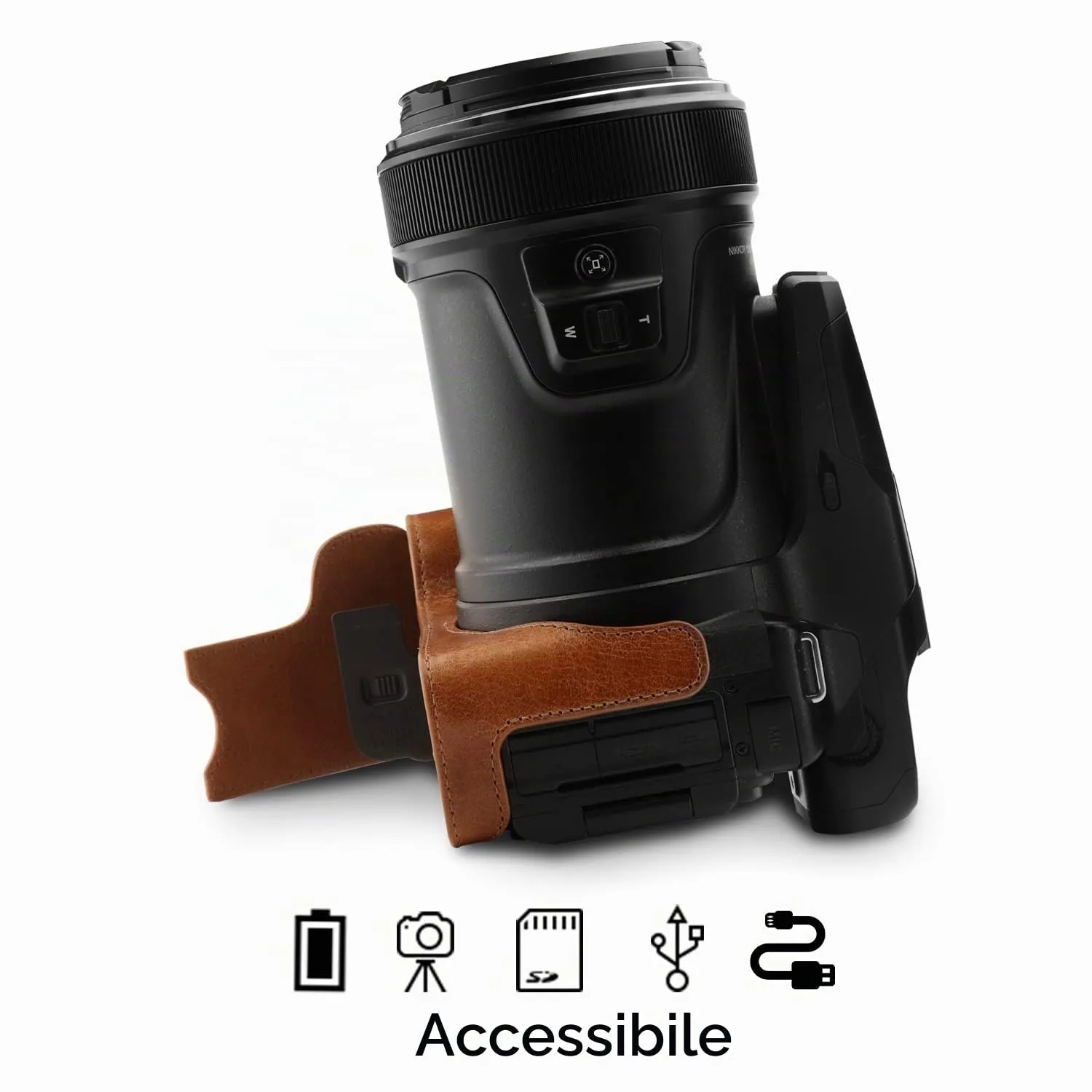 MegaGear MG1534 Mezza Custodia Nikon P1000 Rosa