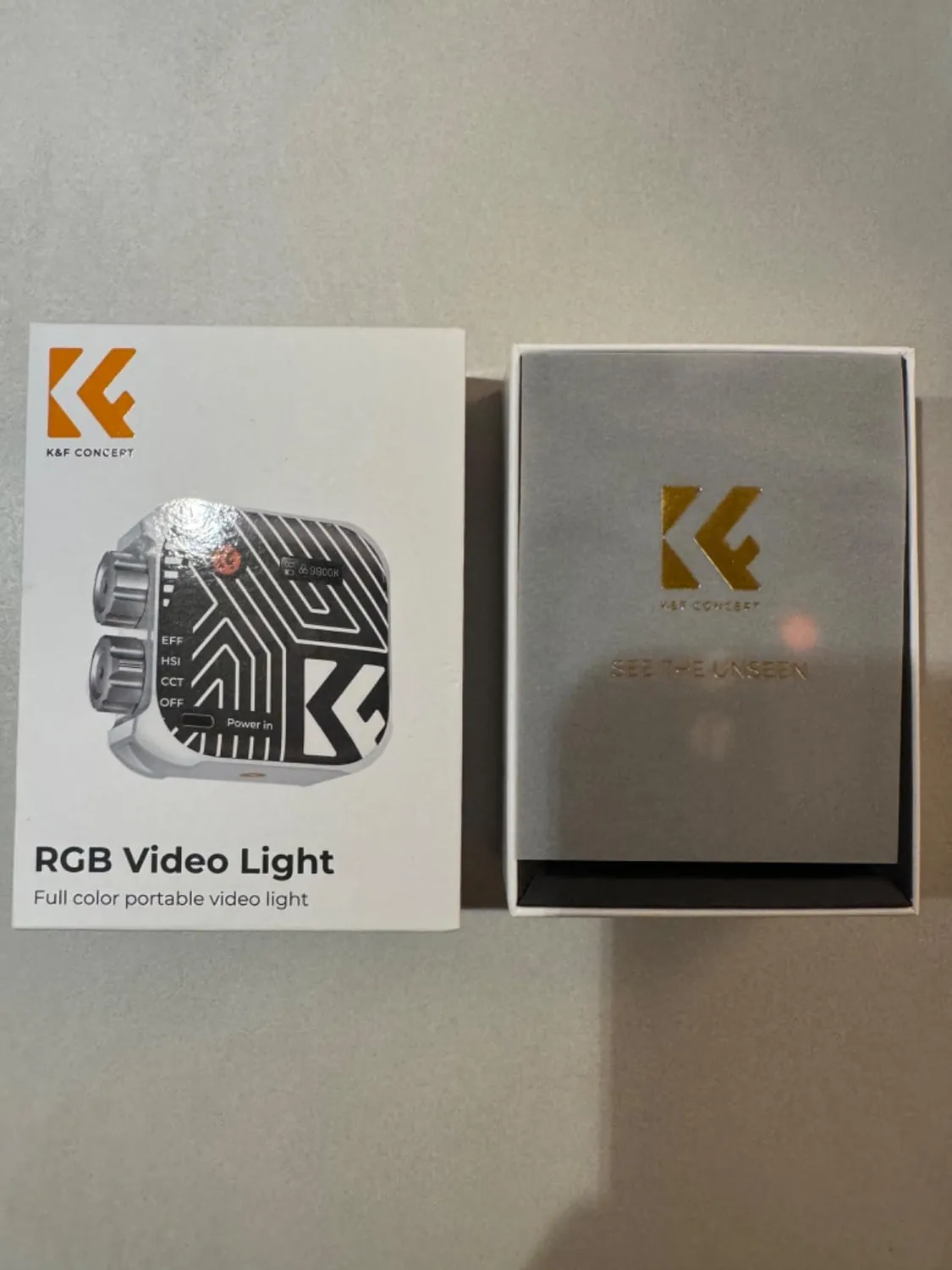 K&F Concept L01 luce video RGB 2500-9900K nera