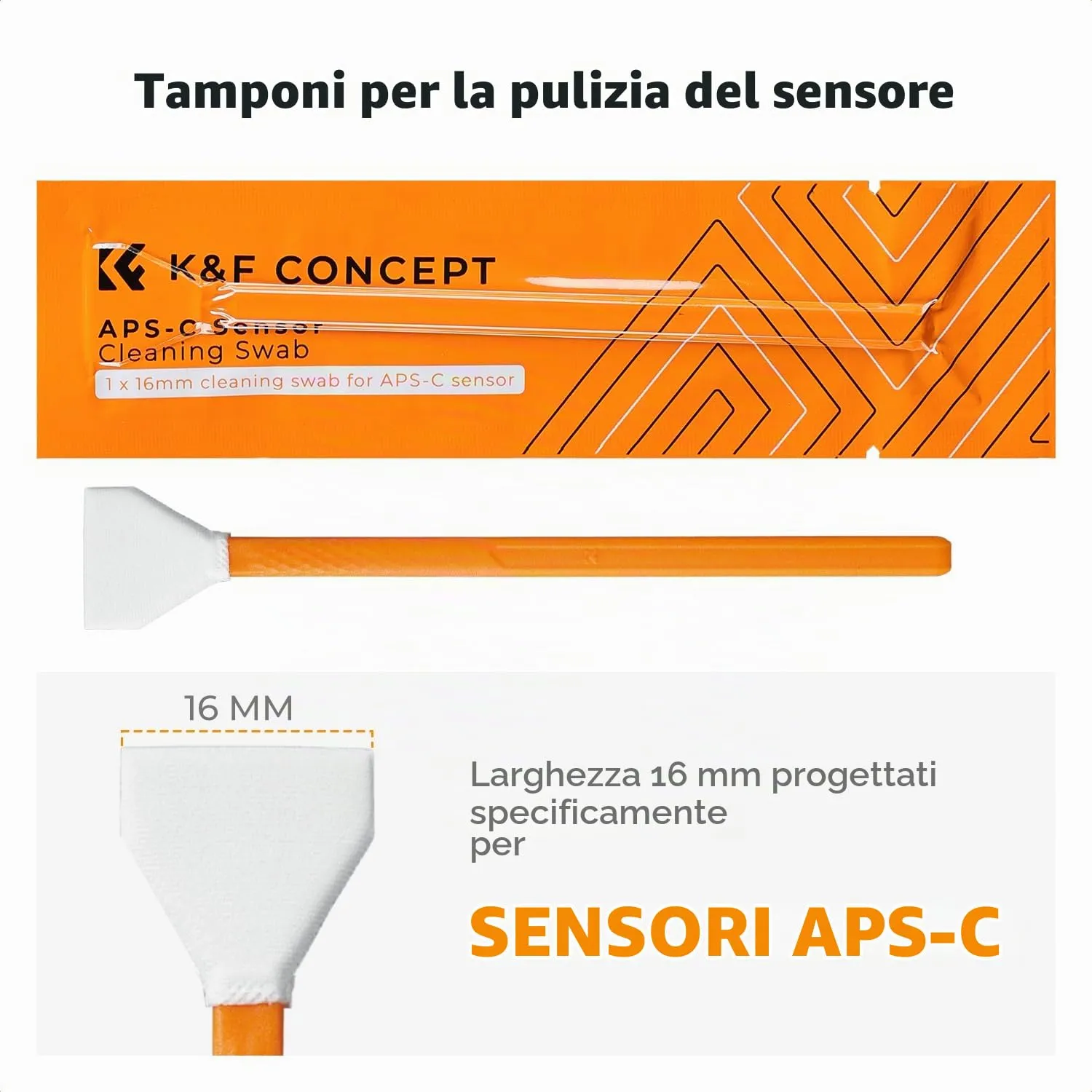 K&F Concept kit pulizia fotocamera 25 in 1 APS-C