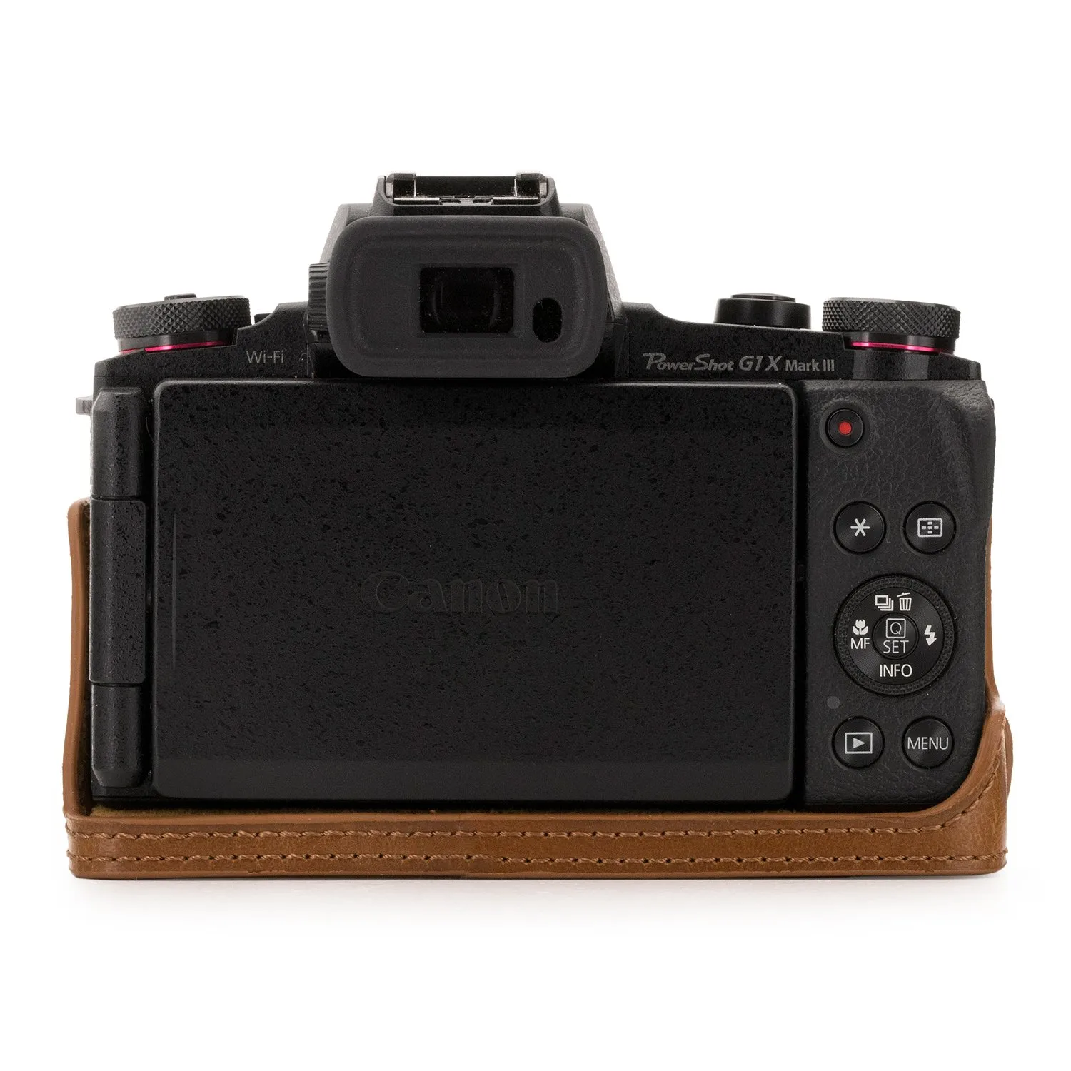 MegaGear MG1389 mezza custodia Canon G1 X III marrone chiaro
