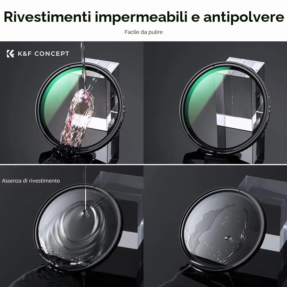 K&F Concept Nano-Xcel ND2-32 filtro variabile 67mm 1-5 stop