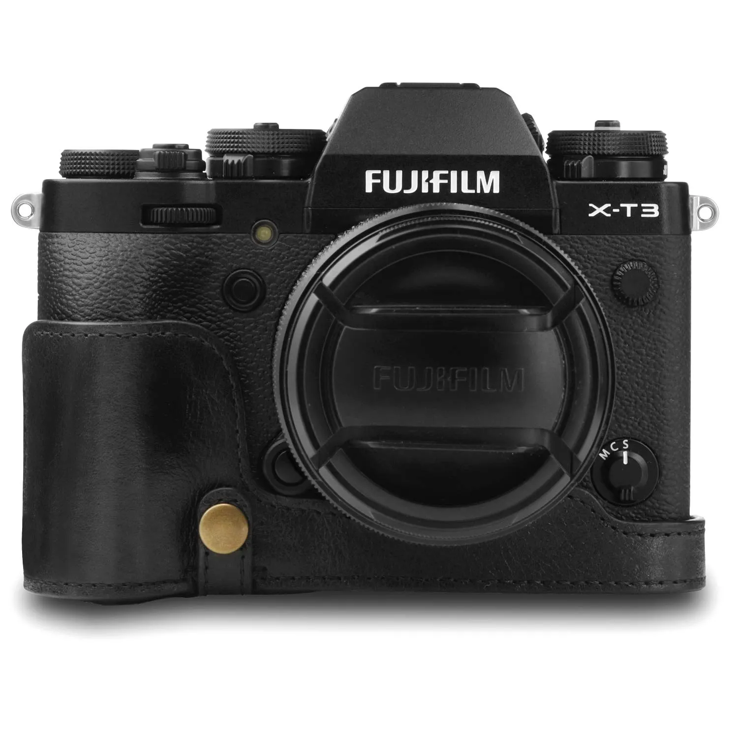 MegaGear Fujifilm X-T3 custodia vera pelle Ever Ready trasparente