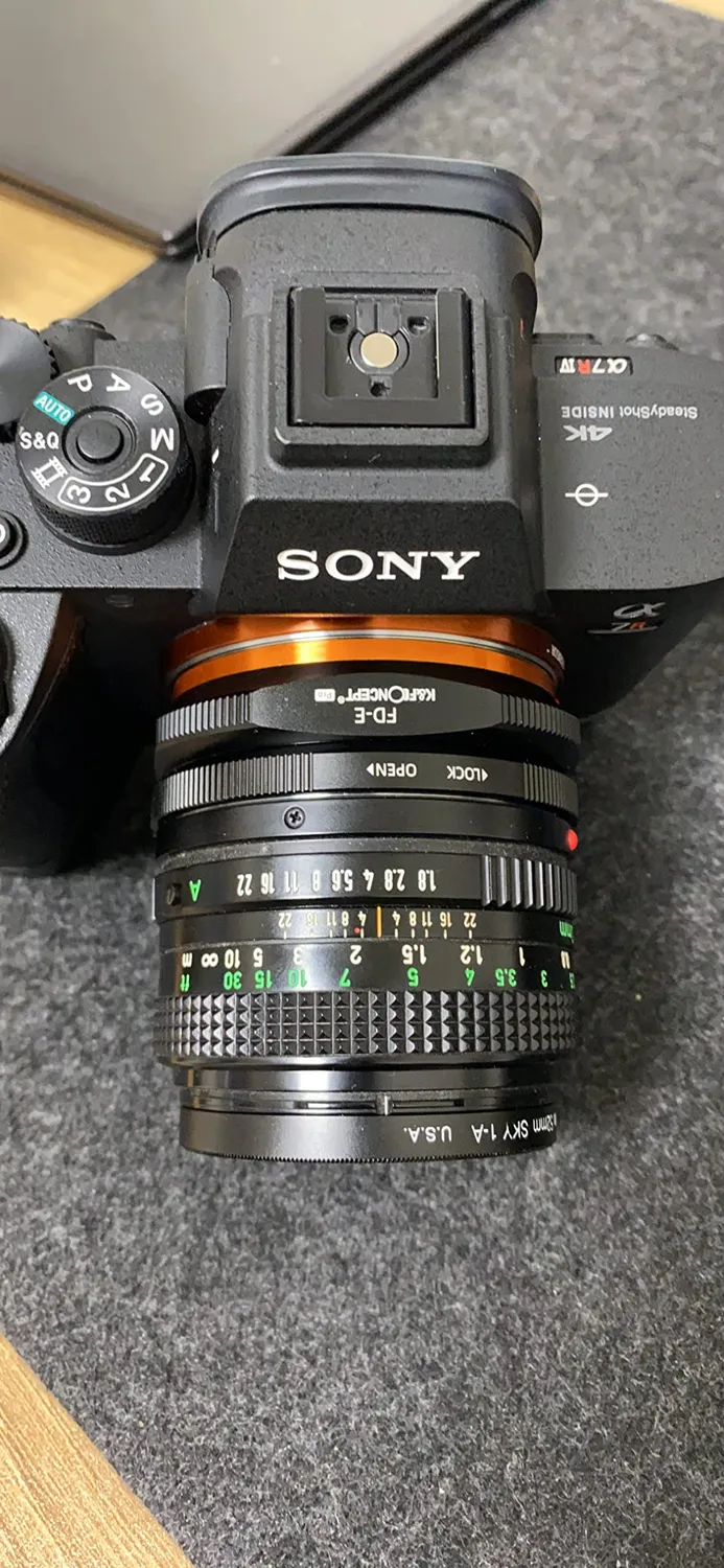 K&F Concept FD-E adattatore obiettivo Canon FD-Sony E opaco