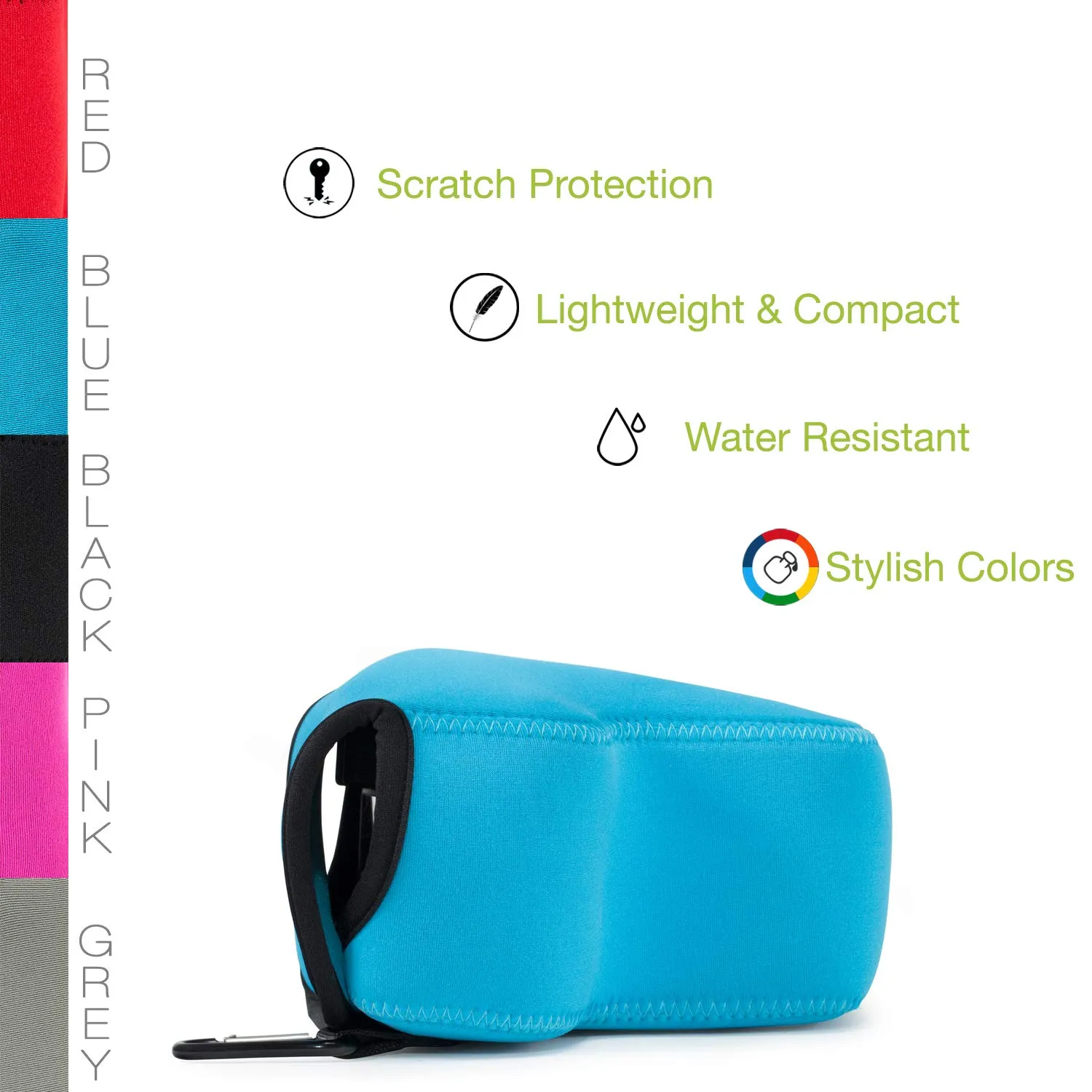 MegaGear Custodia Neoprene Nikon Coolpix P900 Blu
