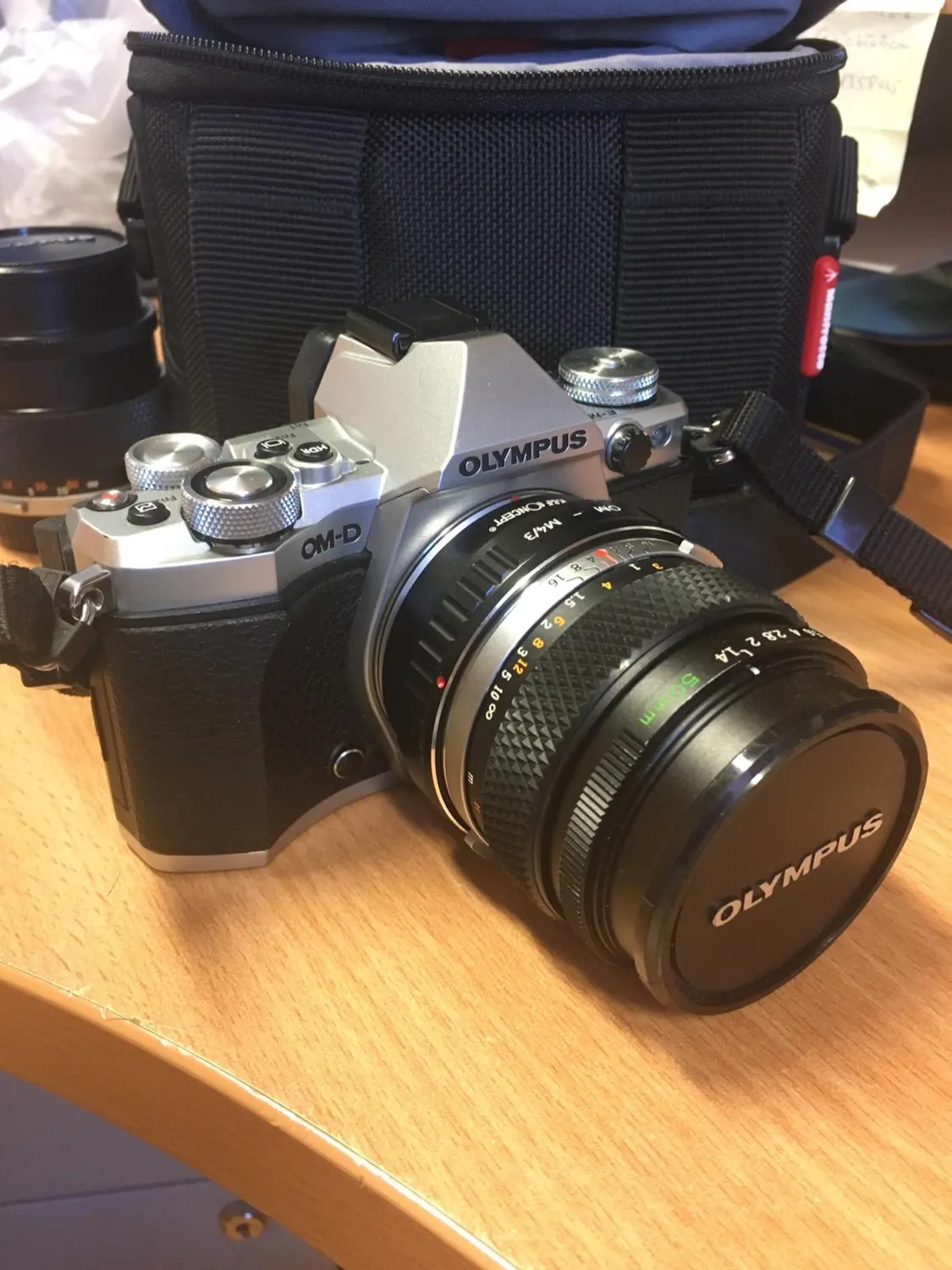 K&F Concept adattatore OM-Micro 4/3 manuale metallo