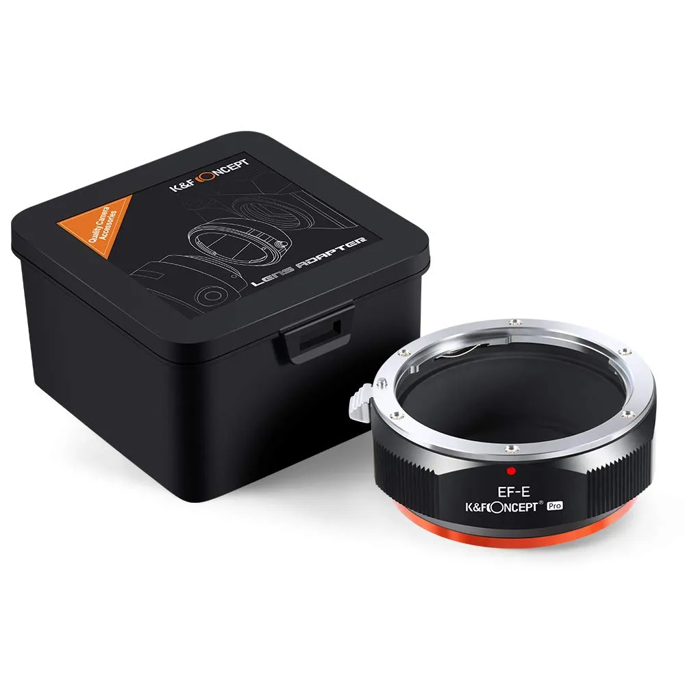 K&F Concept EOS-E adattatore obiettivi Canon EF su Sony E manuale