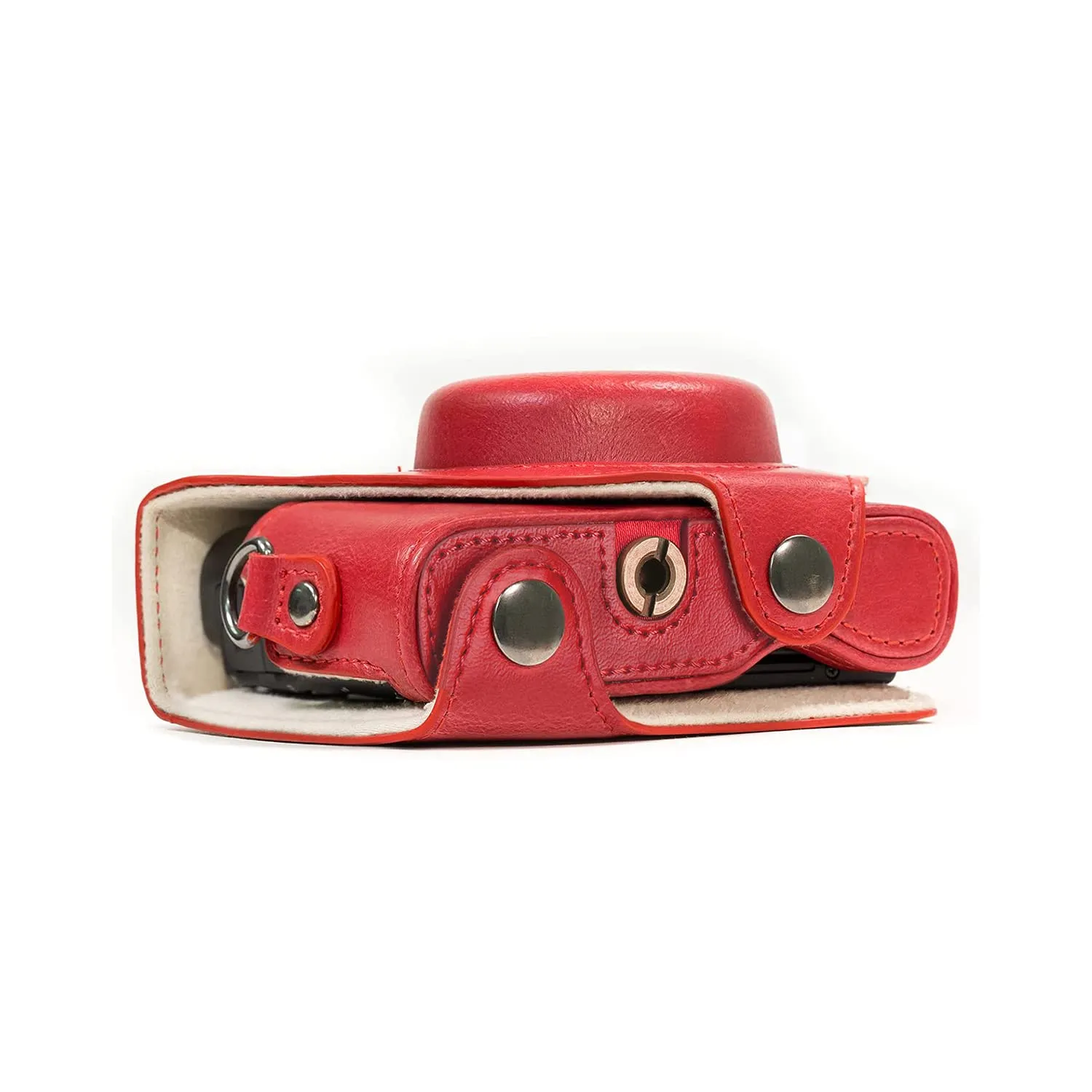 MegaGear MG1139 custodia rossa per Sony RX100 III IV V VI ecopelle
