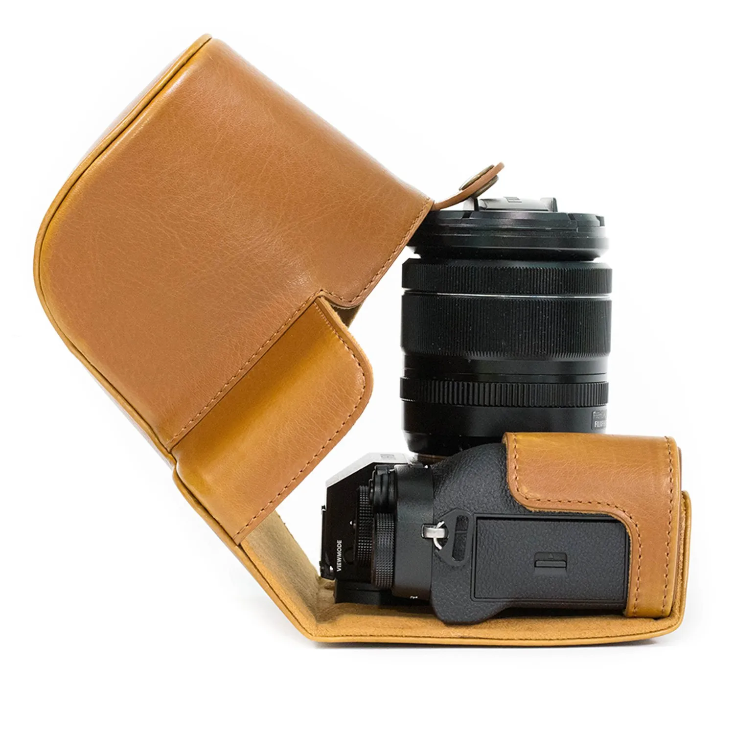 MegaGear MG872 custodia fotocamera Fujifilm X-T2 marrone chiaro