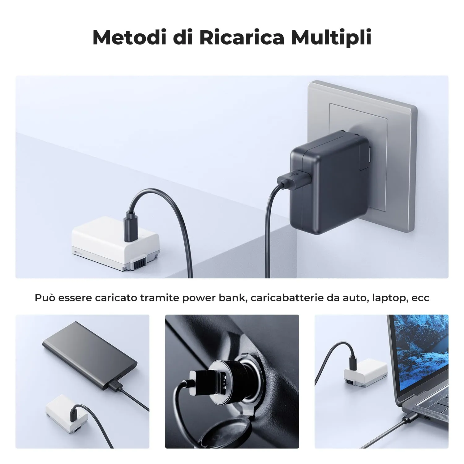K&F Concept EN-EL25 batteria 1250mAh USB-C per Nikon Z30 Z50