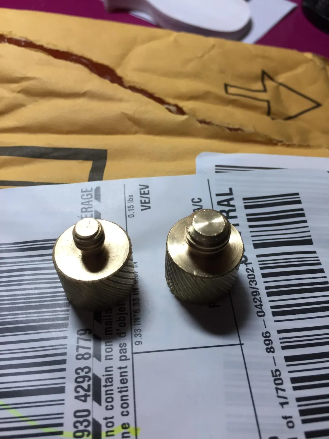 MegaGear adattatore treppiede 3/8-1/4 ottone 2 pezzi