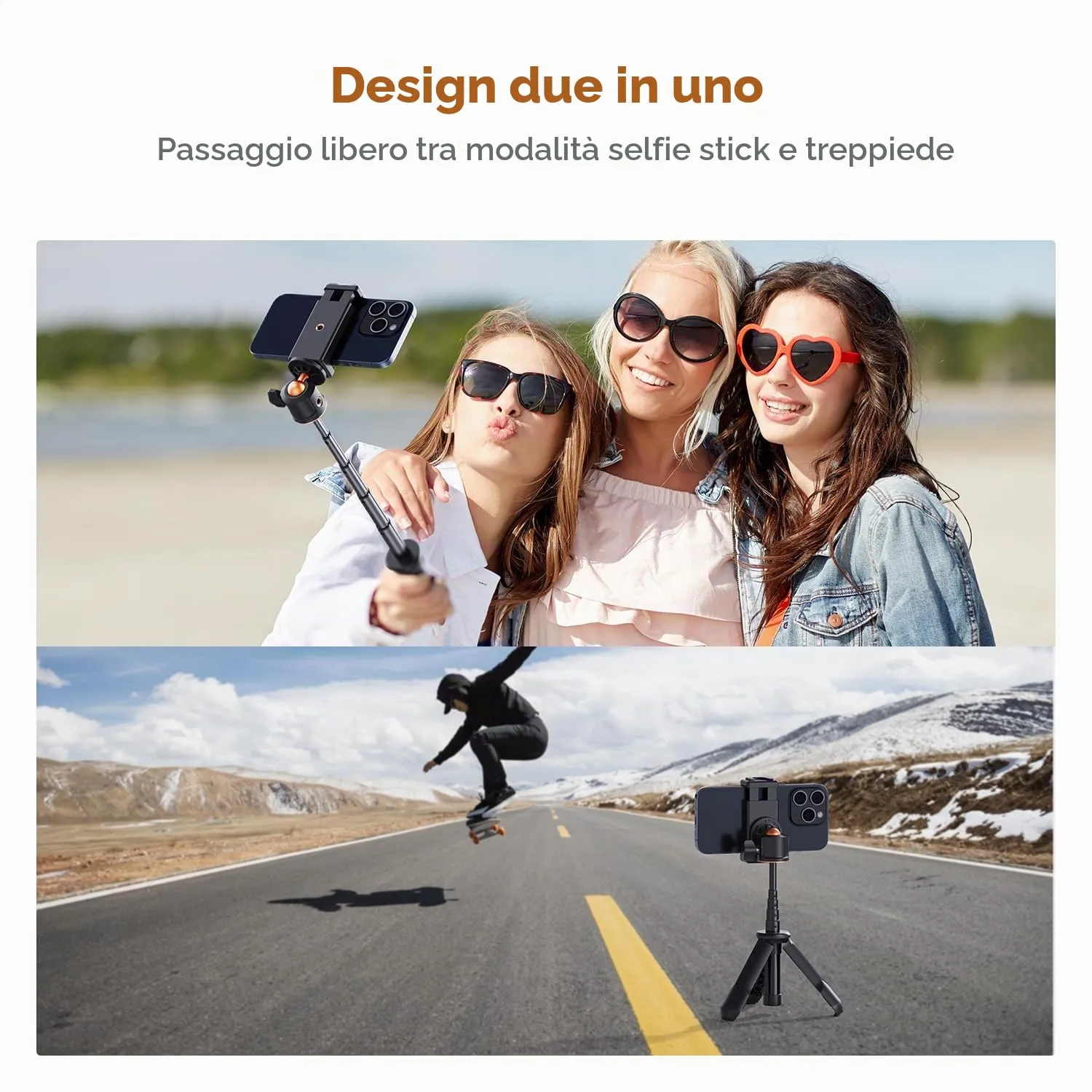 K&F Concept bastone selfie mini treppiede 34cm bluetooth