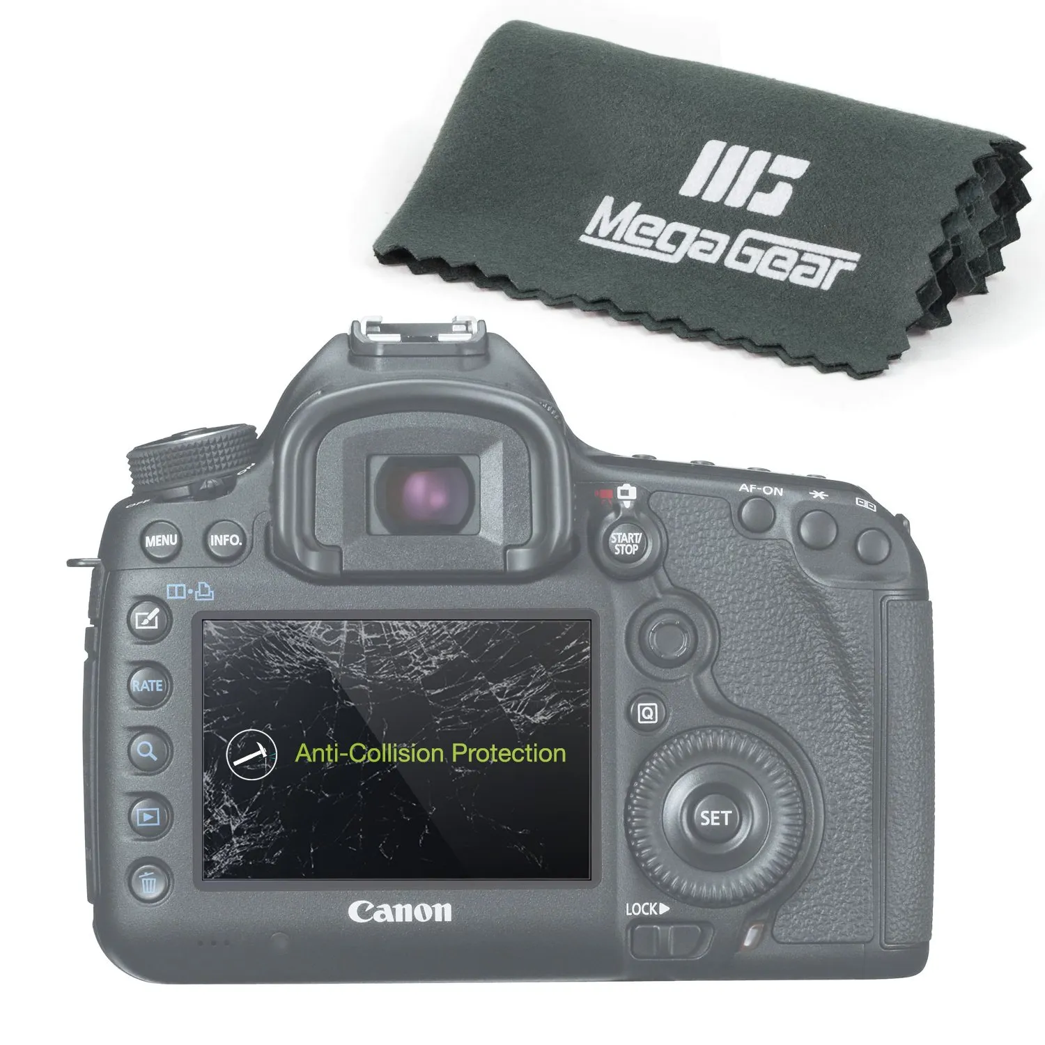 MegaGear MG120 Pellicola Vetro Canon EOS 100D/SL1 ant graffio