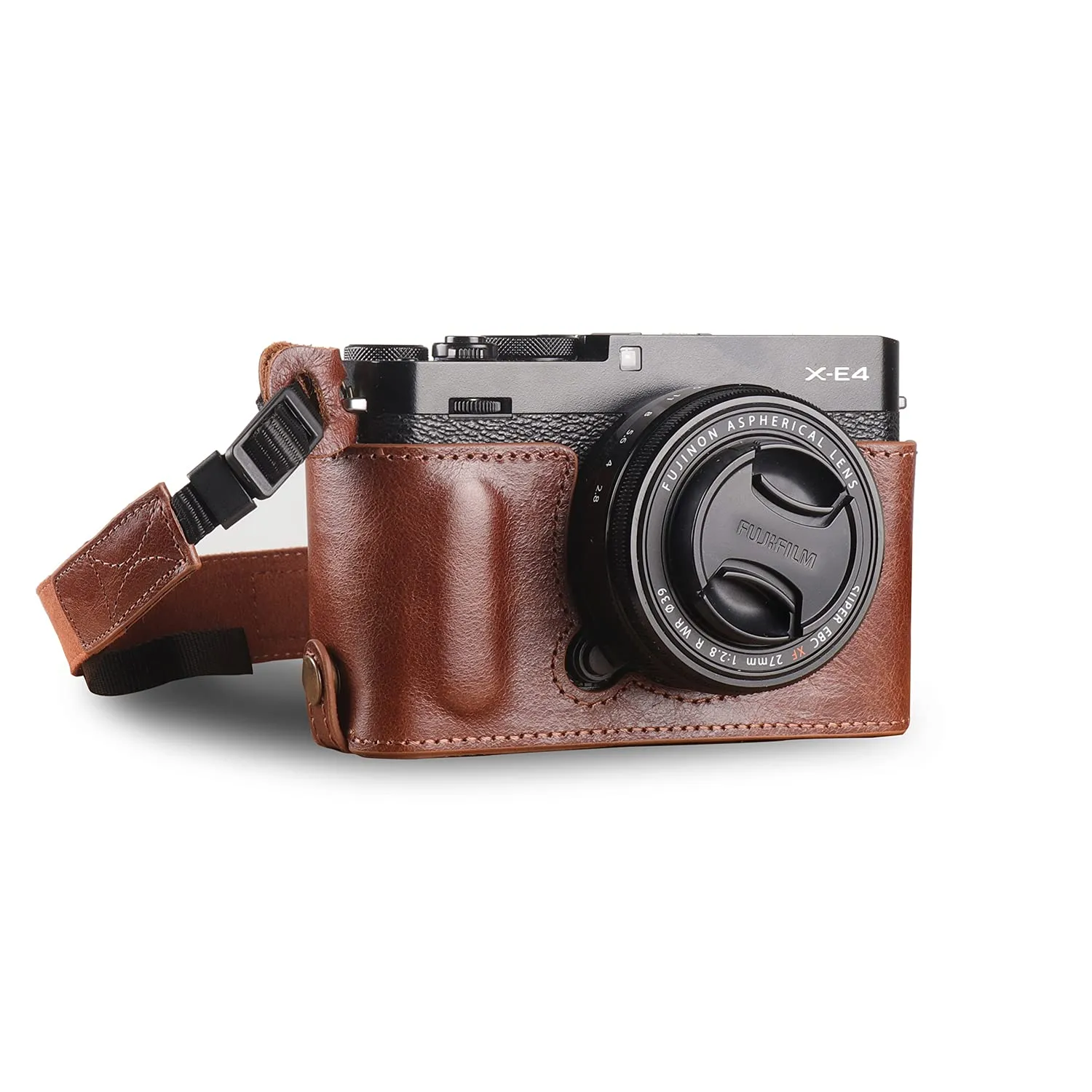 MegaGear X-E4 Custodia Pelle Nera Vera Pelle Ever Ready