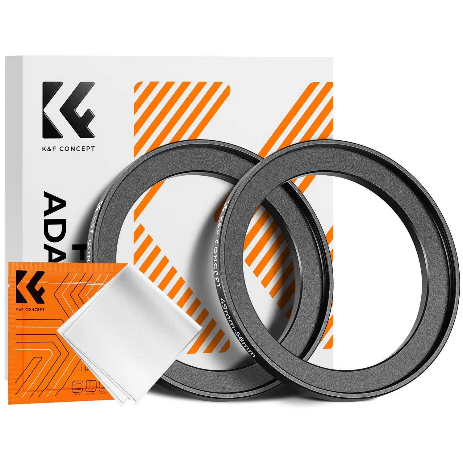 K&F Concept Anello Adattatore Step-Up 67-77mm 2 Pezzi