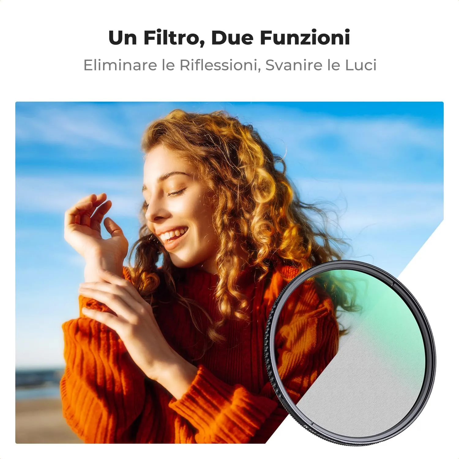 K&F Concept Filtro 67mm Black-Mist 1/4 CPL 2 in 1 Nano