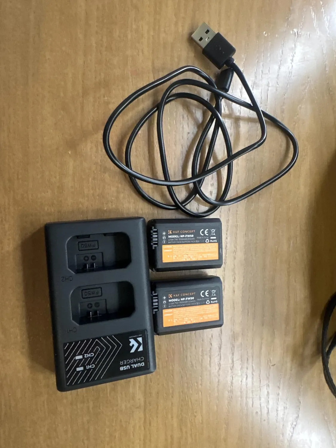 K&F Concept NP-FW50 Batteria Fotocamera 1100mAh Sony